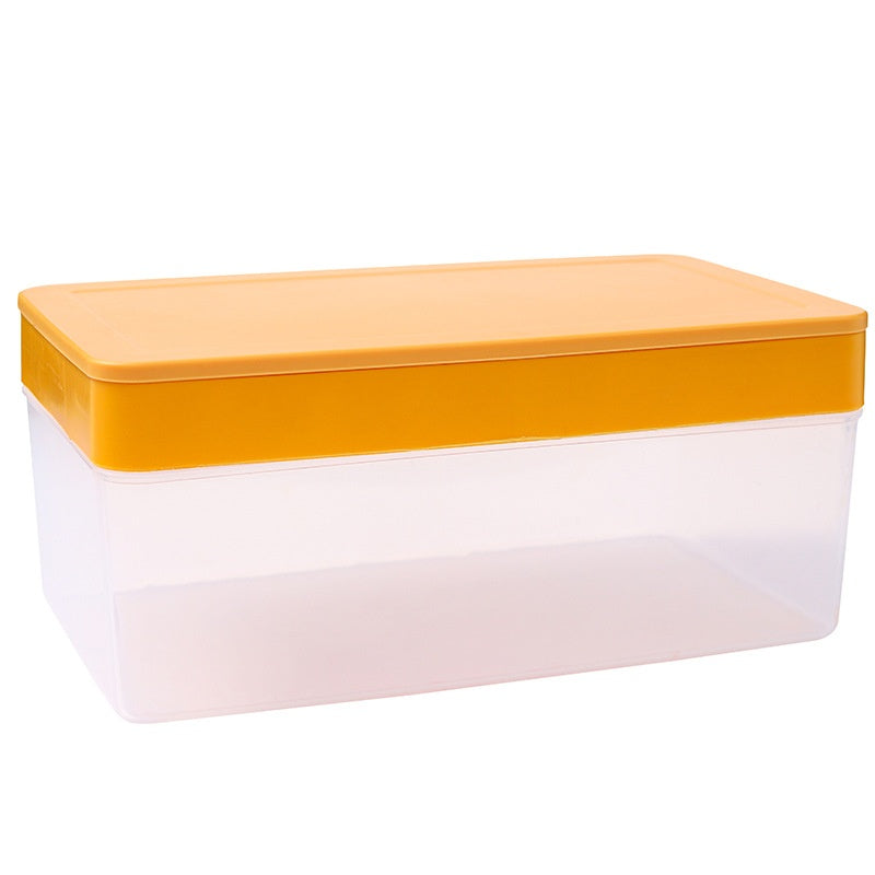 Summer New Silicone Ice Tray Food Grade Ice Cube Mold Large Capacity Ice Container Ice Box Refrigerator Artifact