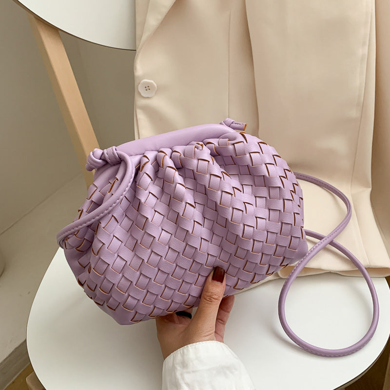Luxury Ladies Weave Bag Soft Leather Crossbody Shoulder Bags For Women 2022 Fashion Female Brand Handbag And Purse Lady Hobo Ba