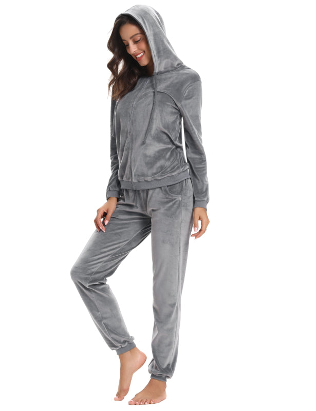 Casual/ Comfortable And Stylishwomen'S Velvet Suit