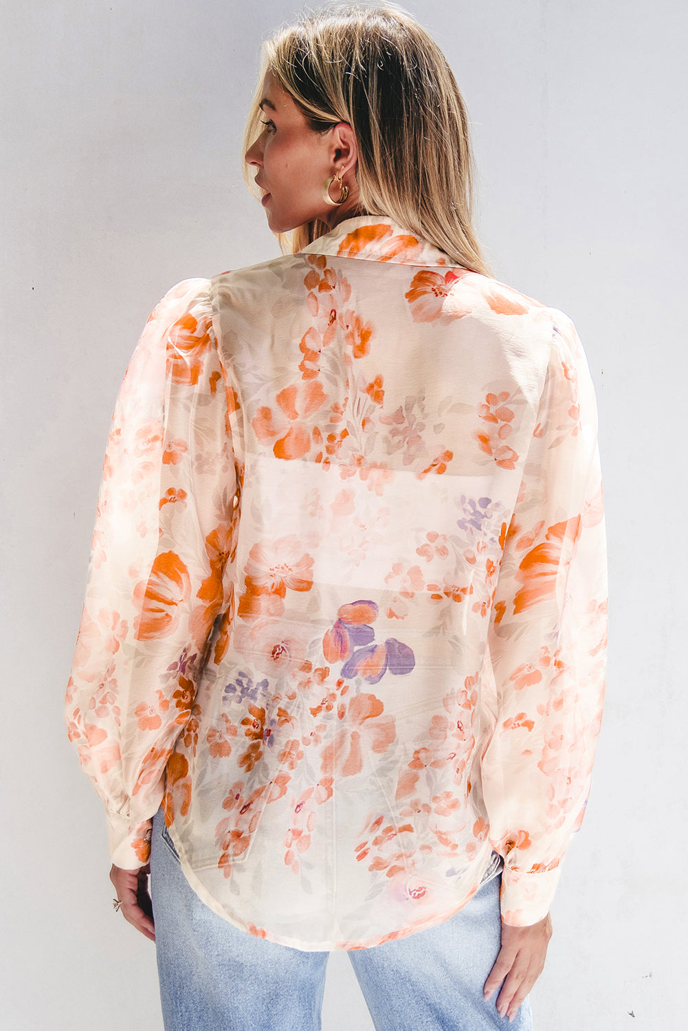 Amiyah Balloon Sleeve Loose Shirt
