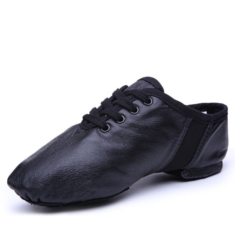 Leather Soft Bottom Practice Folk Dancing Shoes