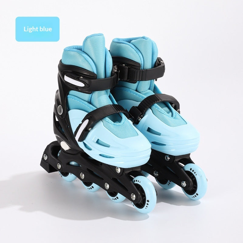 Kids Inline Skate Full Set With Multi-Adjustable Size Options
