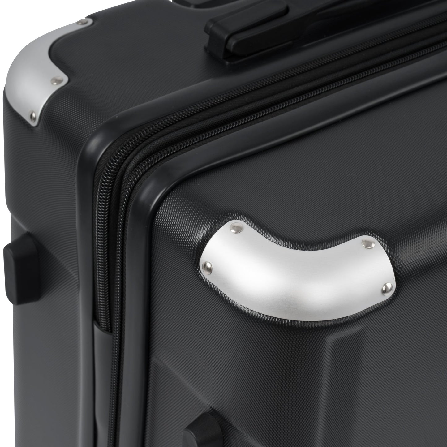 Hardshell Luggage Spinner Suitcase with TSA Lock Lightweight Expandable 28'' (Single Luggage) Black + ABS + 28 Inch