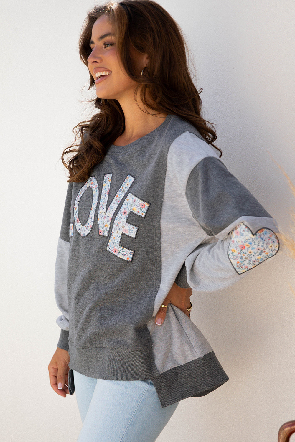 Payton Uneven Hem Chic Sweatshirt