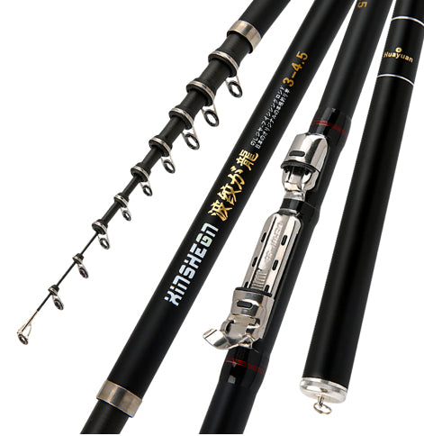 Corrugated Longji Fishing Rod Rocky Rod Light Hard Carbon Fishing Rod Hand And Sea Dual-purpose Fishing Gear Set