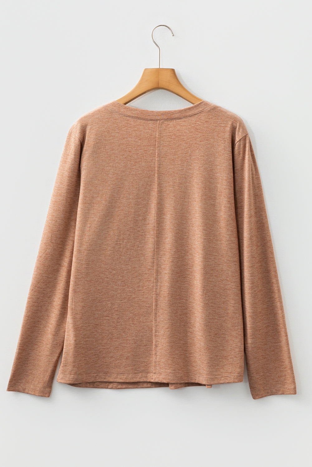 Floral Patchwork V-Neck Long Sleeve Top