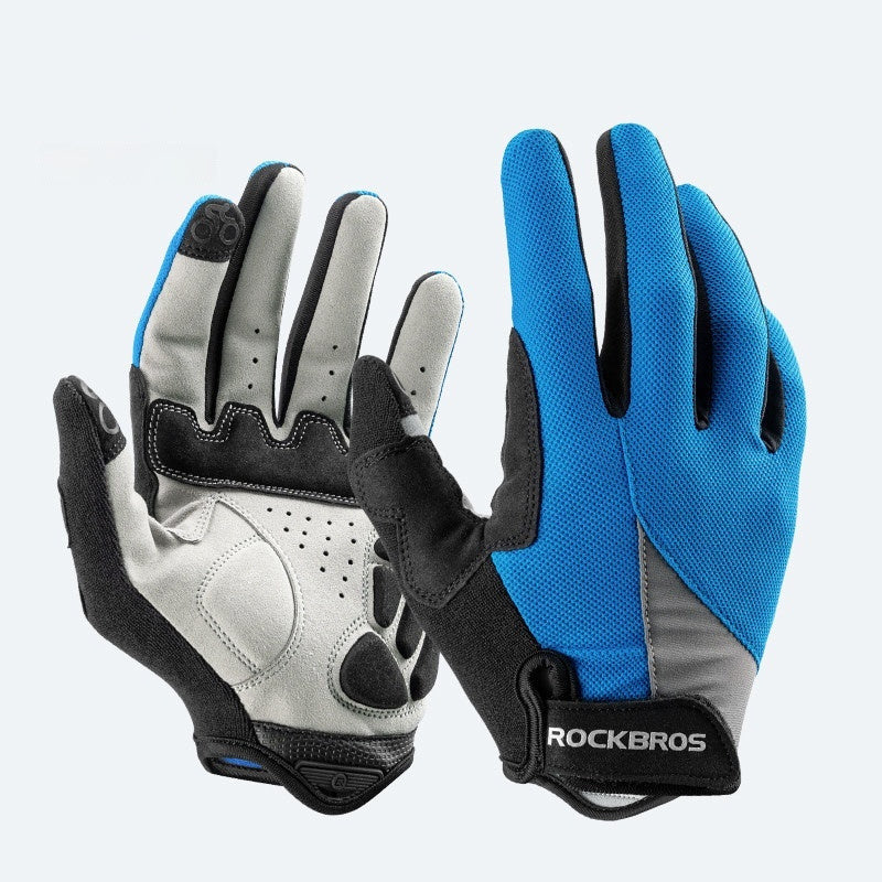 Mens And Womens Full-finger Cycling Gloves For Long Rides