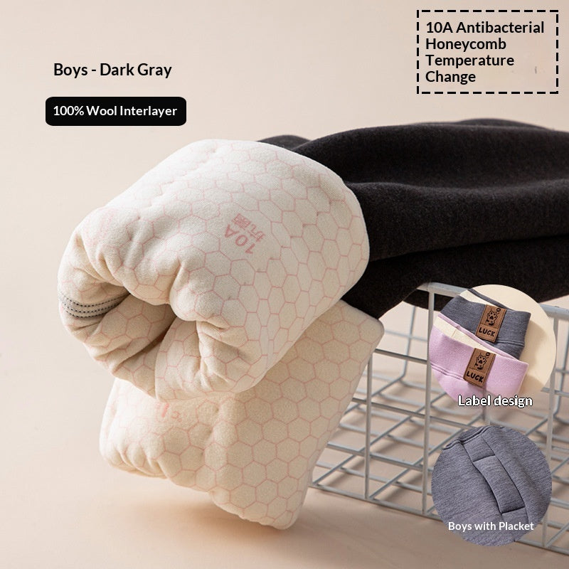 Winter Thickened Warm Keeping Pants For Children
