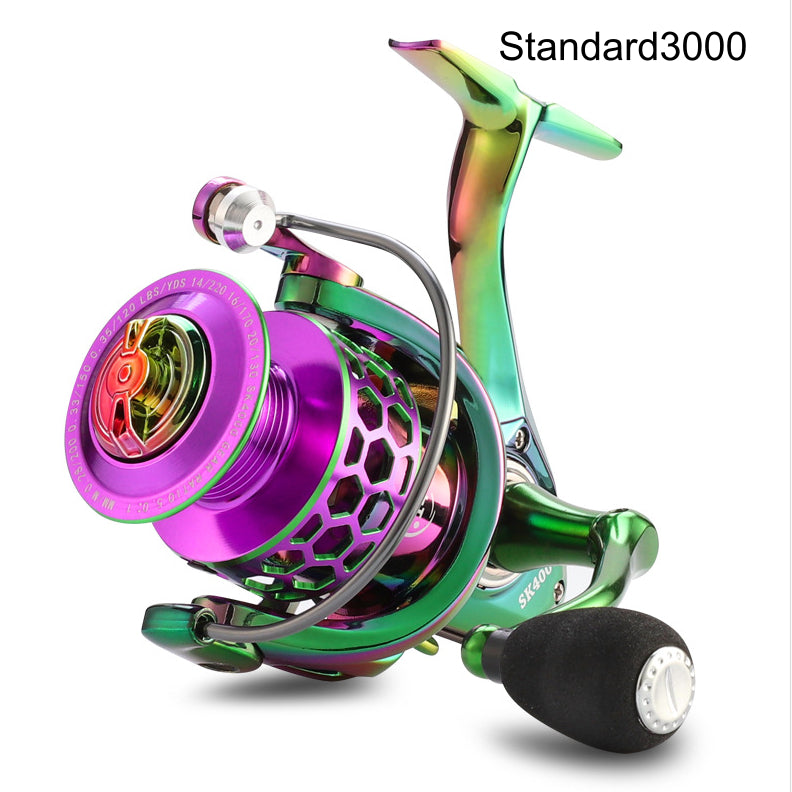 Colorful Spinning Wheel Shopee Fishing Reel Honeycomb Hole Thread Cup