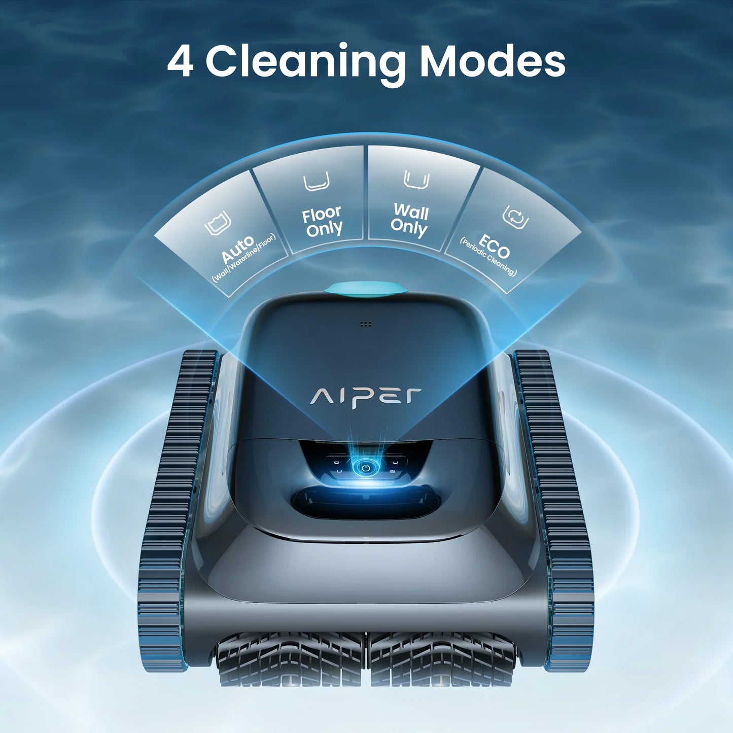 (2026 Upgrade) Aiper Scuba S1 Robotic Pool Cleaner, Weekly Custom Cleaning Plan, 270 Min Runtime, Over-the-Waterline Scrubbing, Smarter Navigation with 11 High-Precision Sensors, App Support,Refurbished