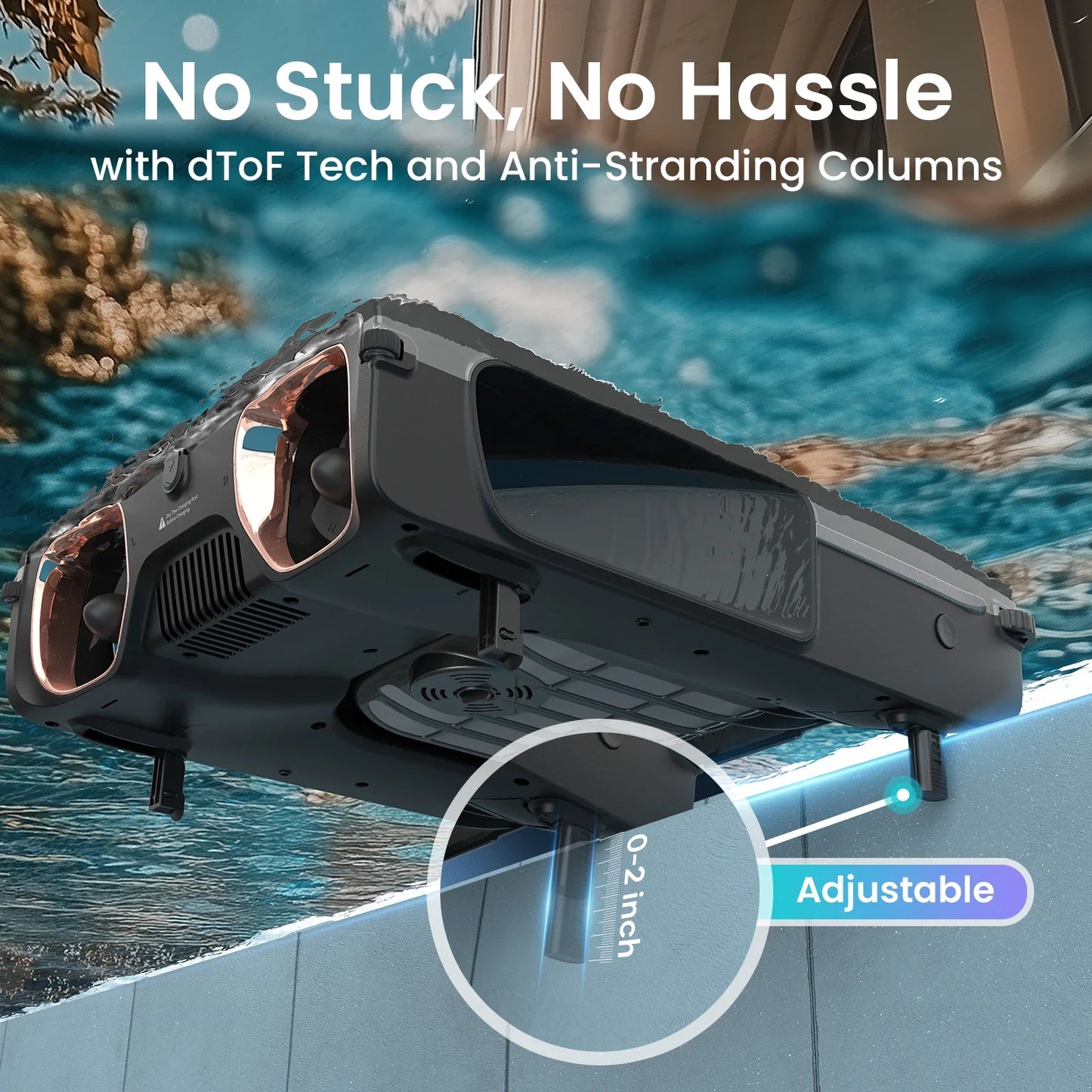 AIPER EcoSurfer S2 Solar Pool Skimmer Robot 24/7 Continuous Cleaning, Gray | App Support, Dual Charging Modes, Smart Obstacle Avoidance, 150-um Filtration, OTA Upgrade, Leak-Proof Baffle, Edge Cleaning,Refurbished