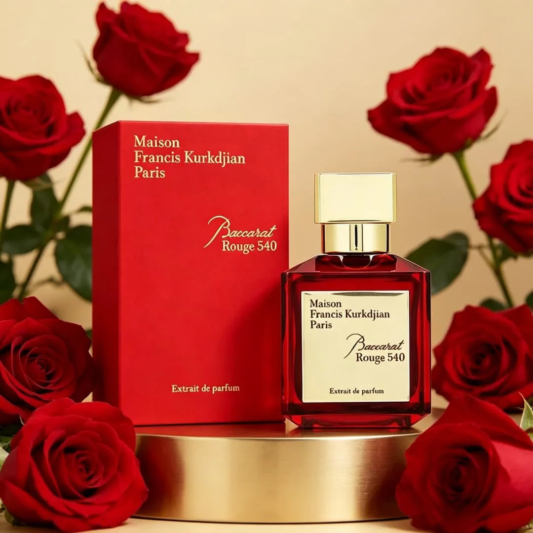 Maison Francis Kurkdjian Paris Red Crystal 540 Concentrated Essence Amber Jasmine Wooden Tone Unisex Premium Durable Perfume