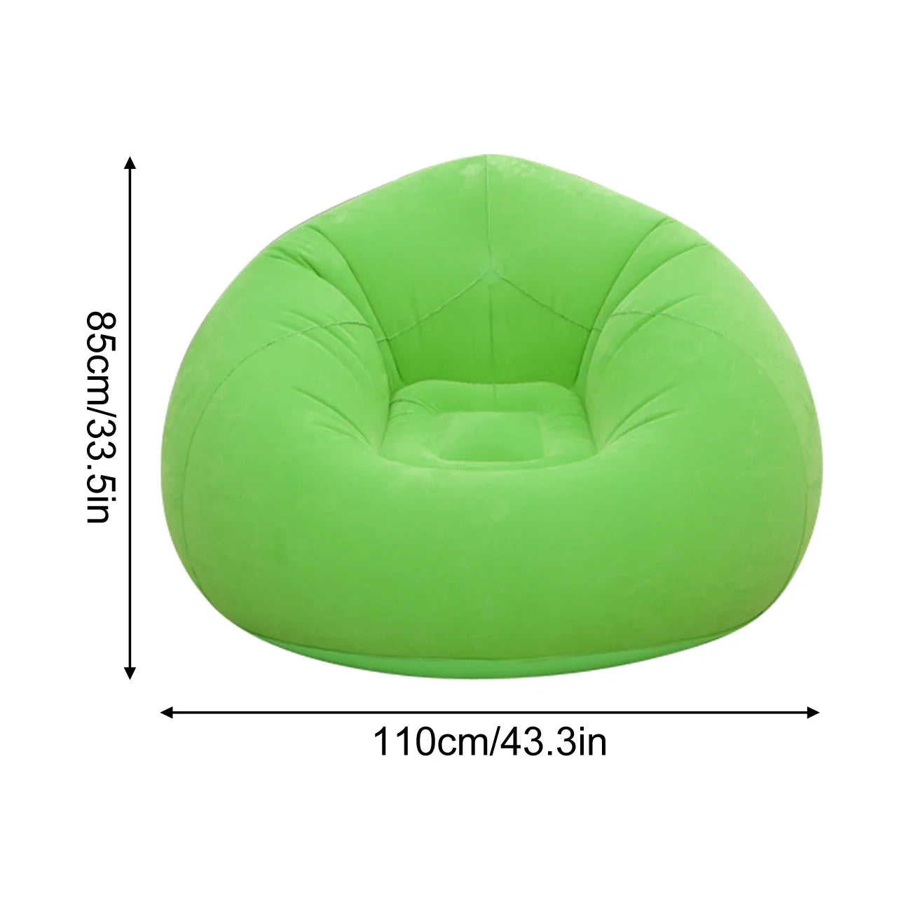 1PC Inflatable Bean Bag Chairs Outdoor Blow up Camping Chairs Inflatable Lazy Sofa Folding Portable Bean Bag Loungers Couch