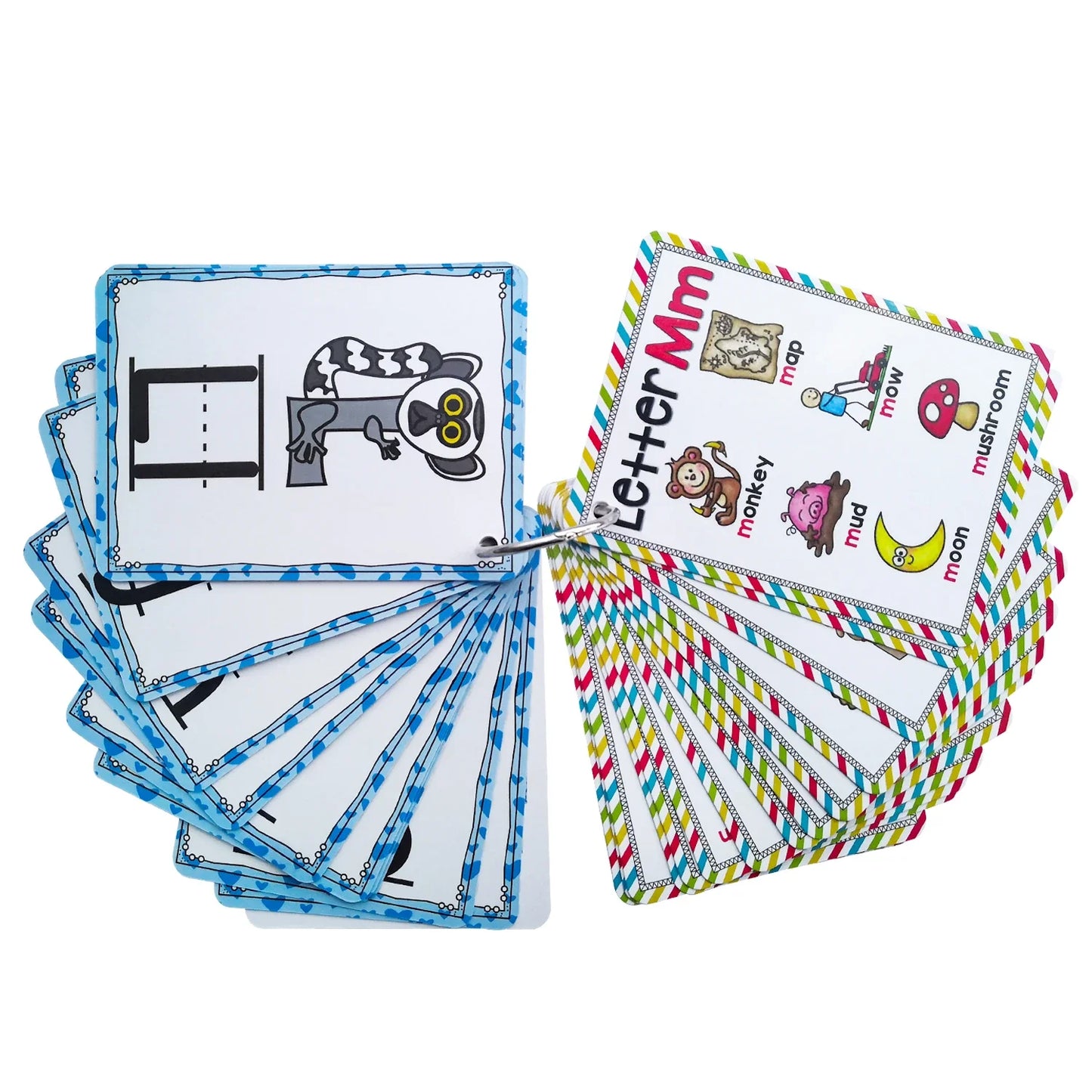 Alphabet 26 Letters 156 Phonics Words English Flash Cards Early Development Educational Toys Children Kids Montessori Learning T