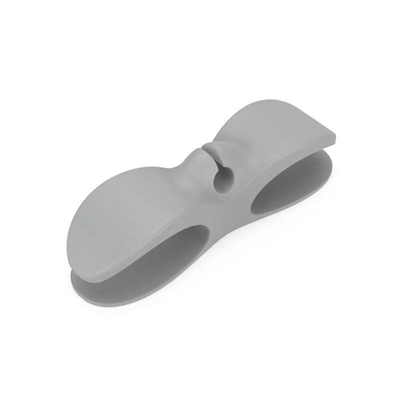 Cable organizer power cord fixing clip kitchen wall mounted plug cord fixing device charger cord storage