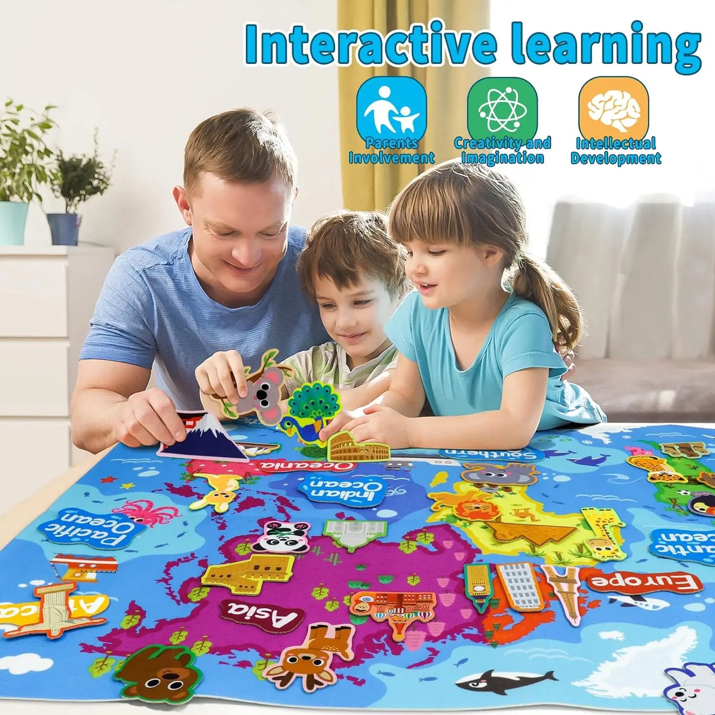 Montessori Felt Board Story Set Toys Preschool Learning Activities Board toys Outer Space Scientific Cognition Party Decorations
