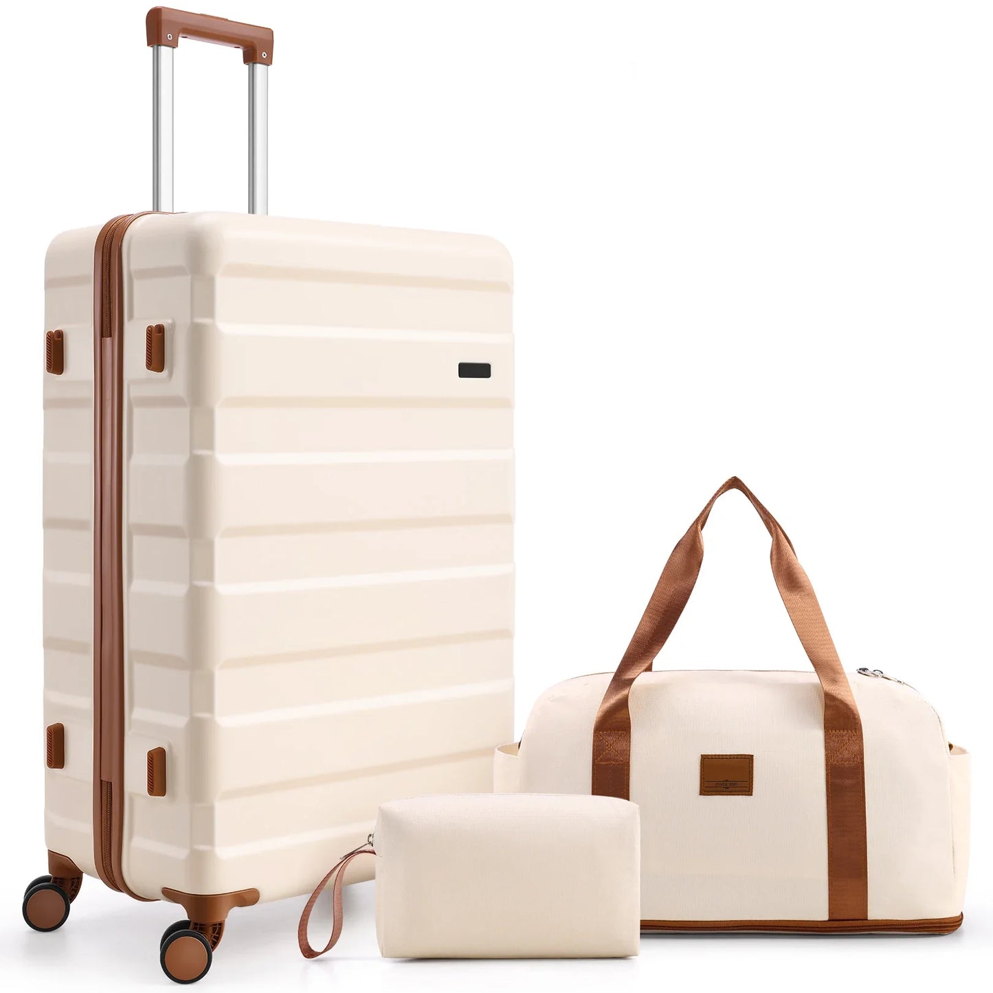Luggage Sets 3/5 Piece Durable Suitcase, Dual-Spinner Wheel TSA Lock, Carry on Luggage.