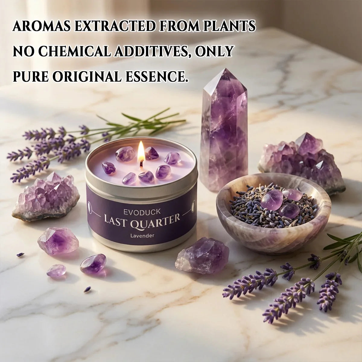 EVODUCK Moon phase Scented Candles, 3oz Law of Attraction, Energy Boosting Home Decoration.