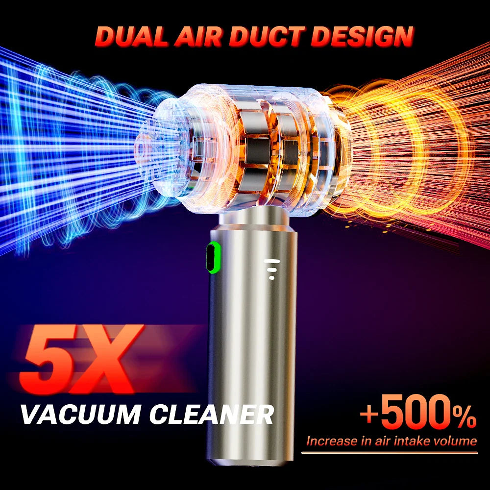 Car Vacuum Cleaner Strong Suction Portable Handheld  Machine