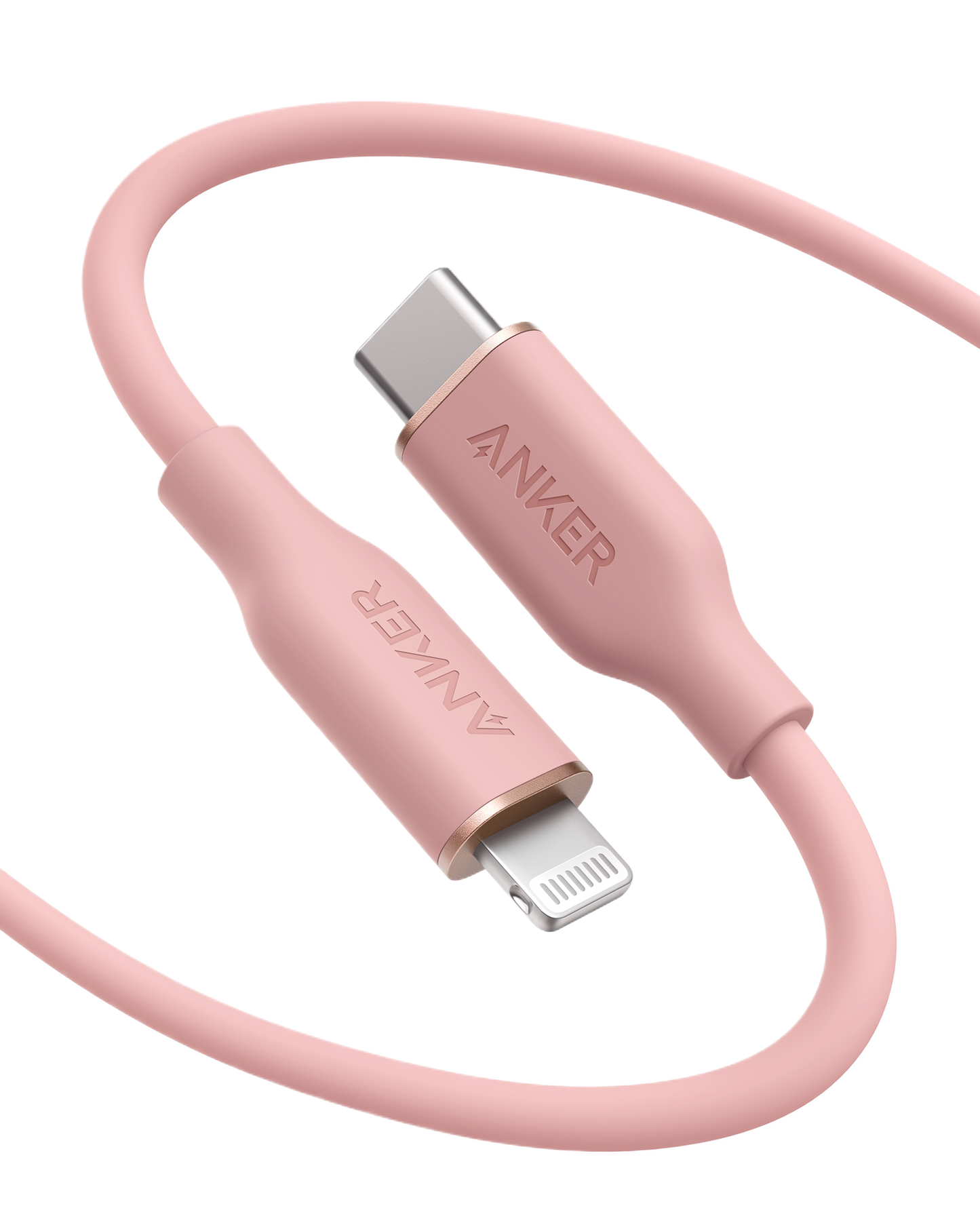 Anker <b>641</b> USB-C to Lightning Cable (Flow, 3 ft Silicone)
