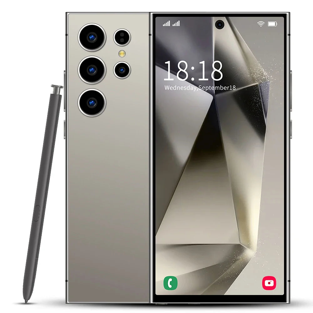 New S25 Ultra+ Smartphone 5G Signal 16GB+1TB Android 13 8000mAh phone Face Recognition Fingerprint unlocking Fast shipping