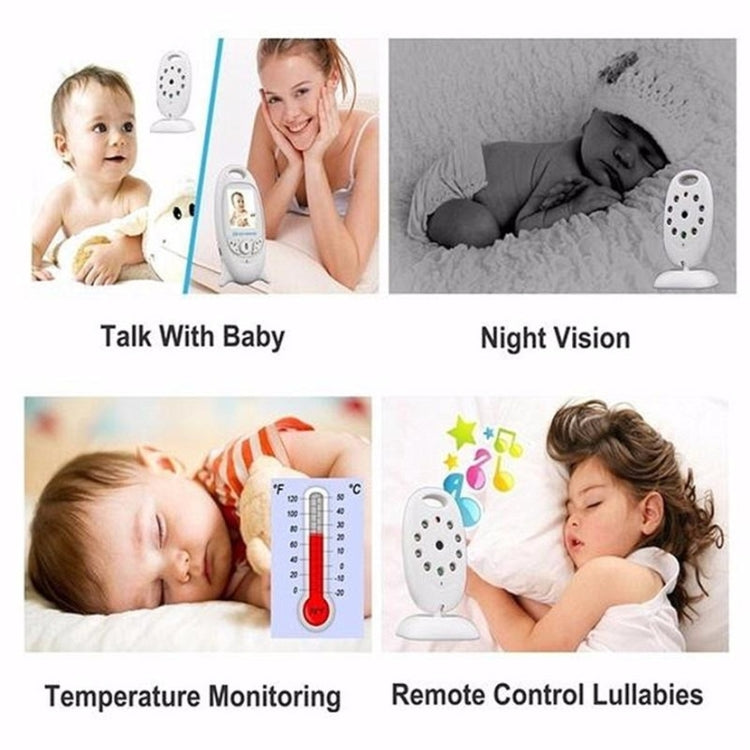 VB601 2.0 inch LCD Screen Hassle-Free Portable Baby Monitor, Support Two Way Talk Back, Night Vision(AU Plug)