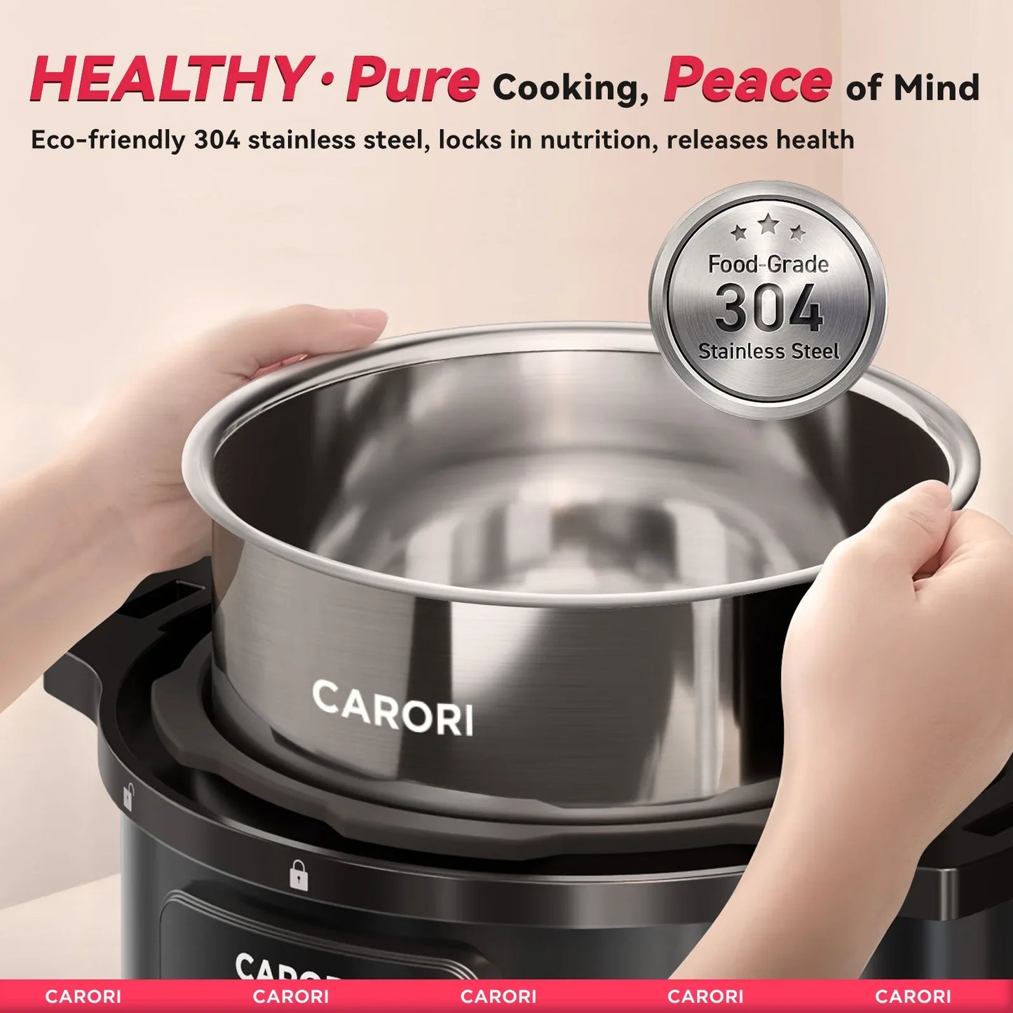 1200W 12-in-1 Electric Pressure Cooker 8Qt