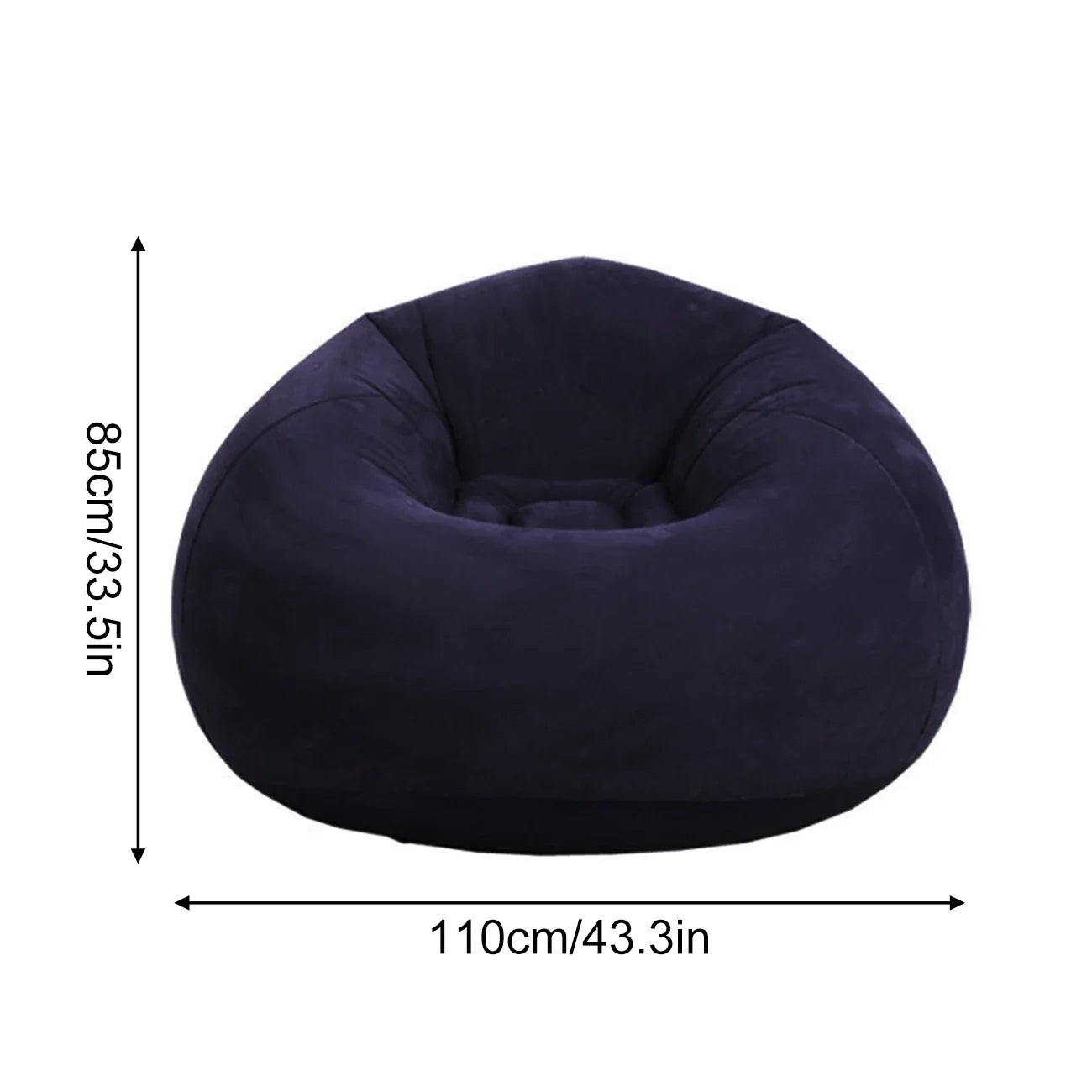 1PC Inflatable Bean Bag Chairs Outdoor Blow up Camping Chairs Inflatable Lazy Sofa Folding Portable Bean Bag Loungers Couch