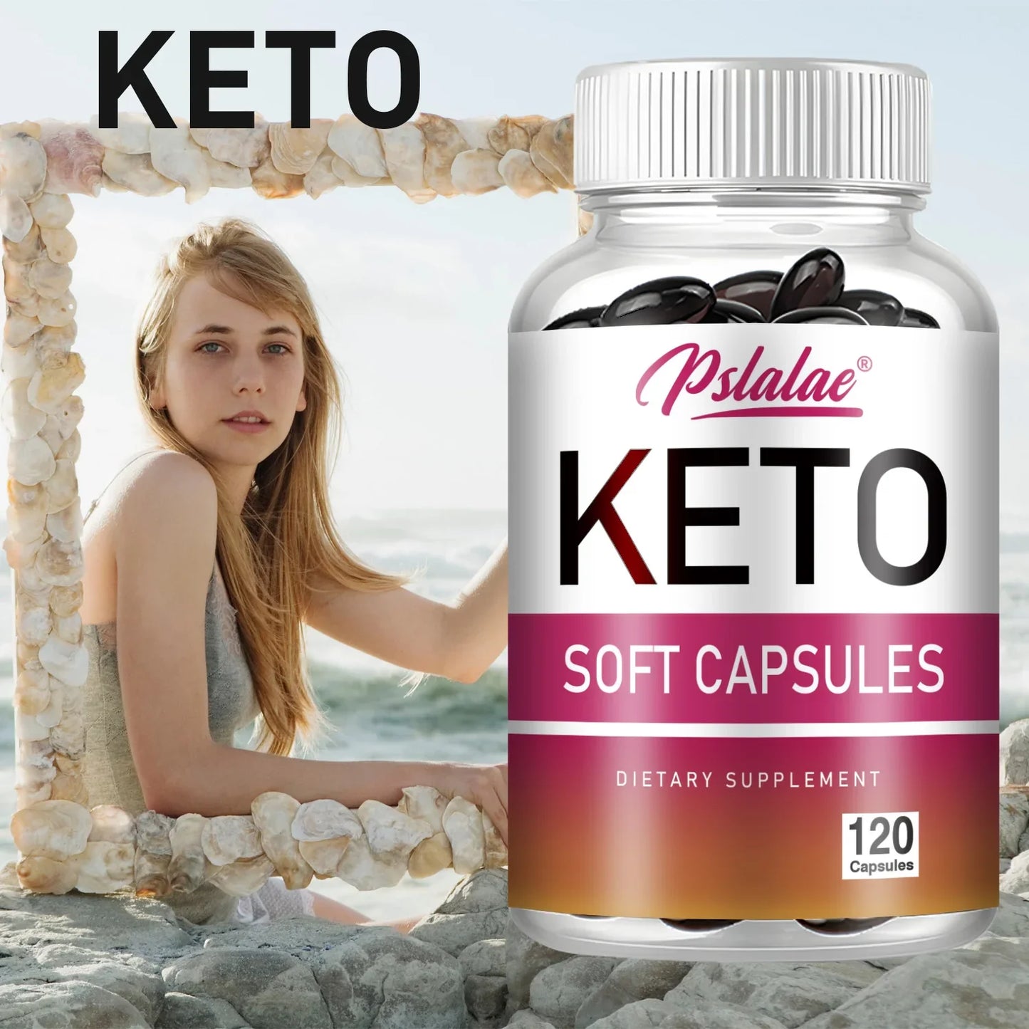 Keto Capsules - Burn Fat, Suppress Appetite, Metabolism, Healthy Weight Management - 120 Capsules