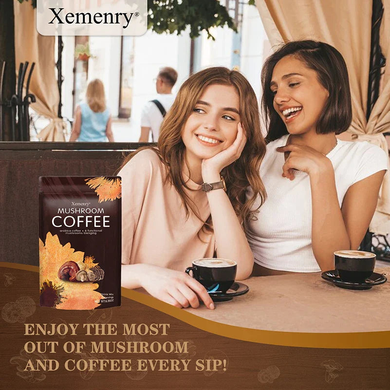 Mushroom Coffee - with Lion's Mane, Cordyceps, Reishi - Replenish Energy, Improve Concentration, Enhance Immunity - 1 Pack