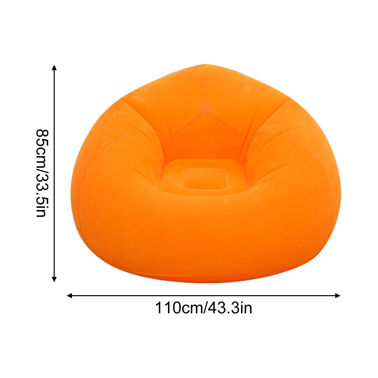 1PC Inflatable Bean Bag Chairs Outdoor Blow up Camping Chairs Inflatable Lazy Sofa Folding Portable Bean Bag Loungers Couch