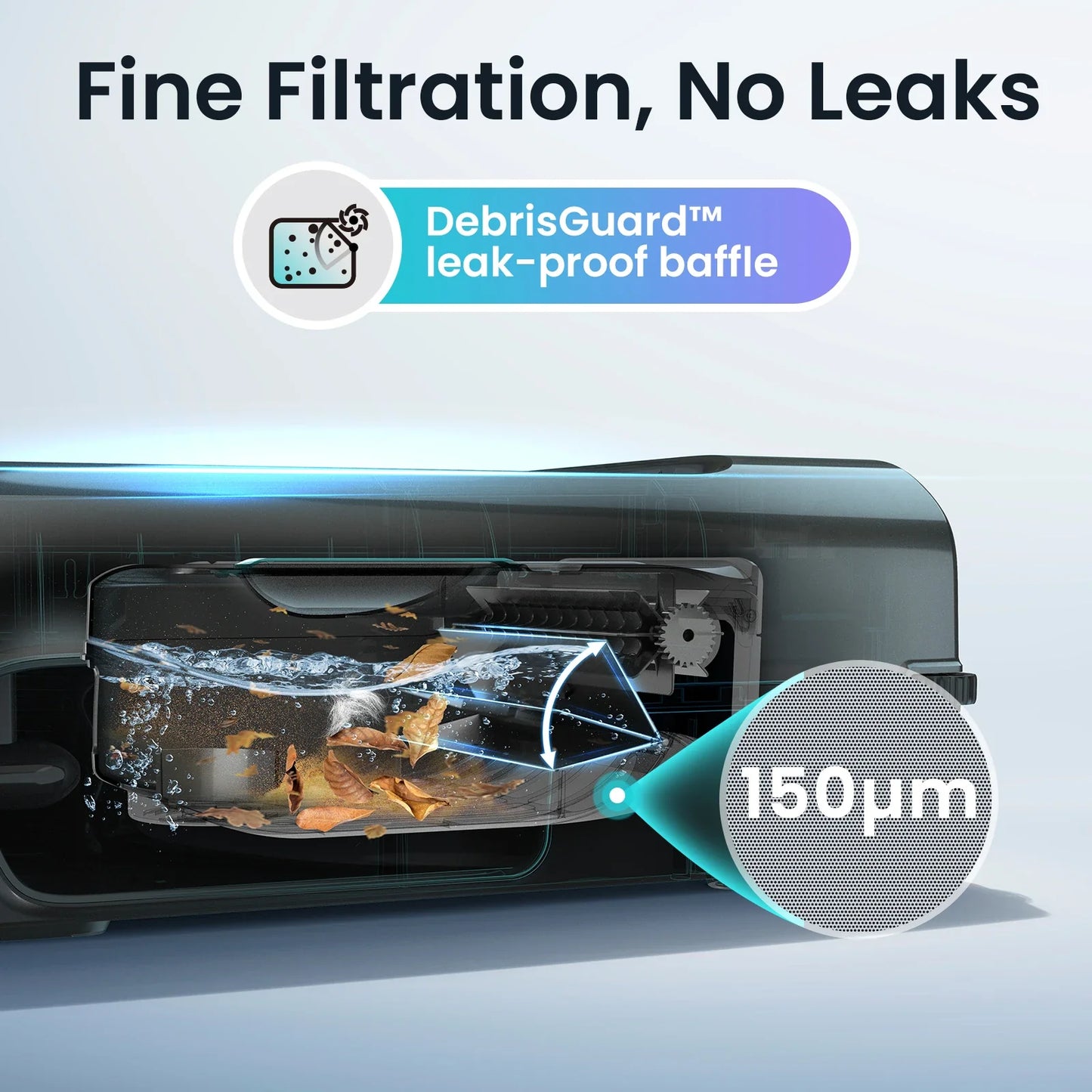 AIPER EcoSurfer S2 Solar Pool Skimmer Robot 24/7 Continuous Cleaning, Gray | App Support, Dual Charging Modes, Smart Obstacle Avoidance, 150-um Filtration, OTA Upgrade, Leak-Proof Baffle, Edge Cleaning,Refurbished