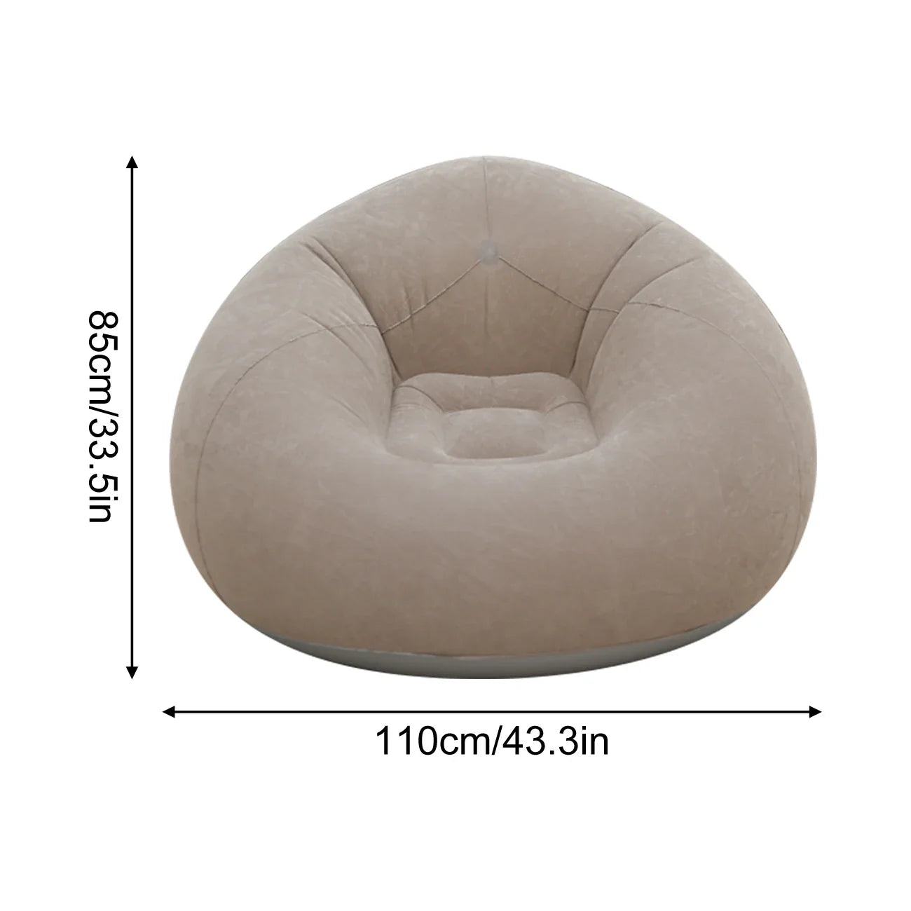 1PC Inflatable Bean Bag Chairs Outdoor Blow up Camping Chairs Inflatable Lazy Sofa Folding Portable Bean Bag Loungers Couch