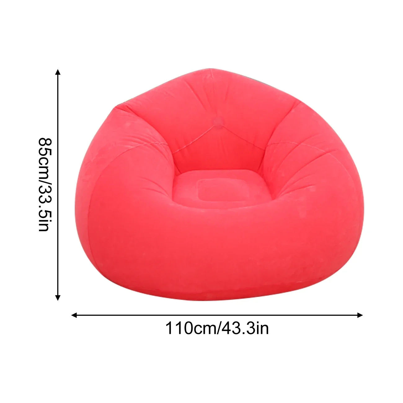 1PC Inflatable Bean Bag Chairs Outdoor Blow up Camping Chairs Inflatable Lazy Sofa Folding Portable Bean Bag Loungers Couch