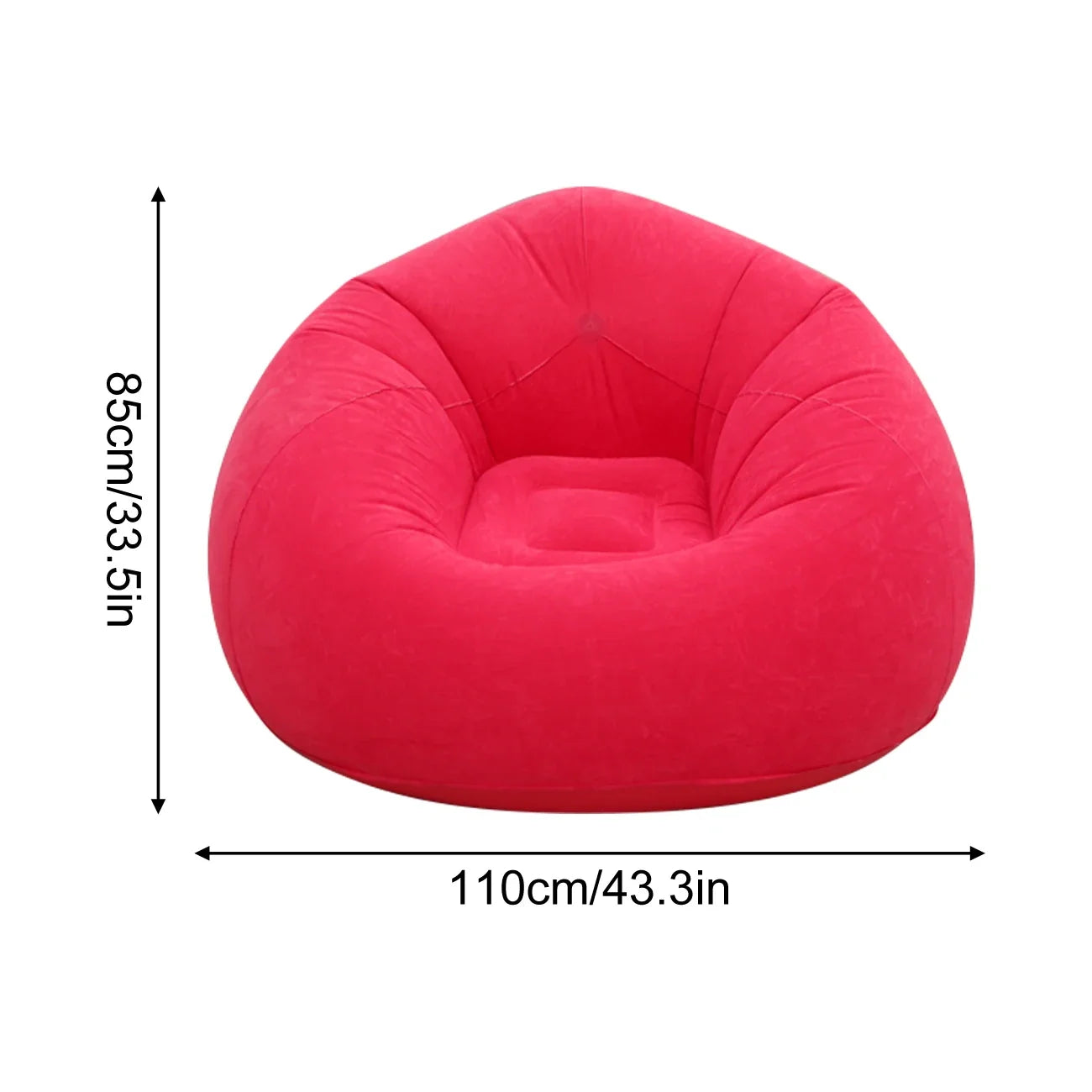 1PC Inflatable Bean Bag Chairs Outdoor Blow up Camping Chairs Inflatable Lazy Sofa Folding Portable Bean Bag Loungers Couch