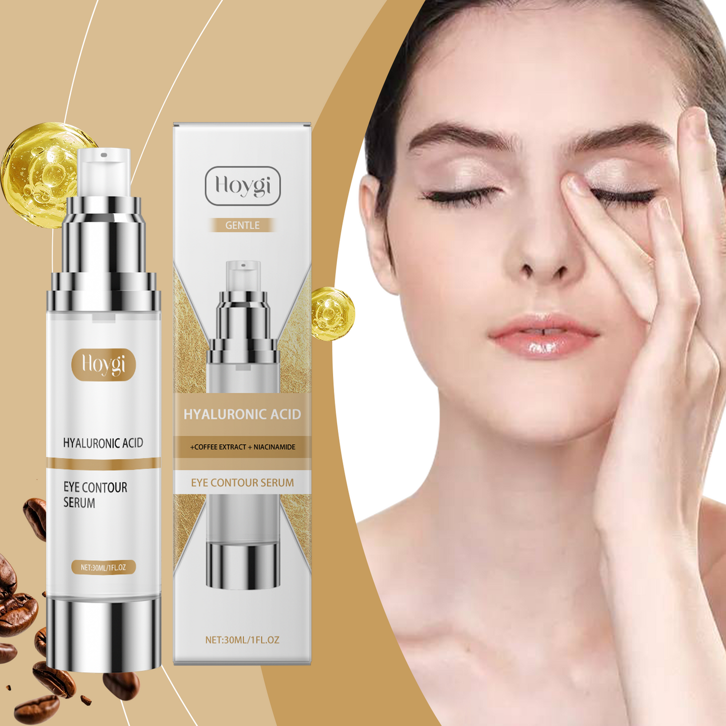 Eye Serum Delicate, Moist, Tender, Moisturizing And Gentle Repair Serum For Skin Around The Eyes