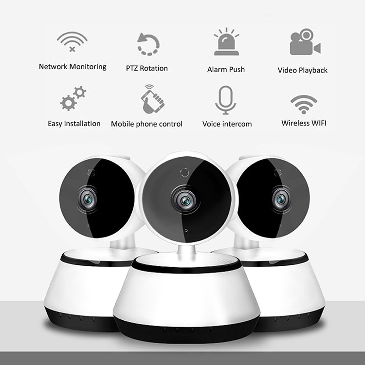 YH001 720P HD 1.0 MP Wireless IP Camera, Support Infrared Night Vision / Motion Detection / APP Control, EU Plug