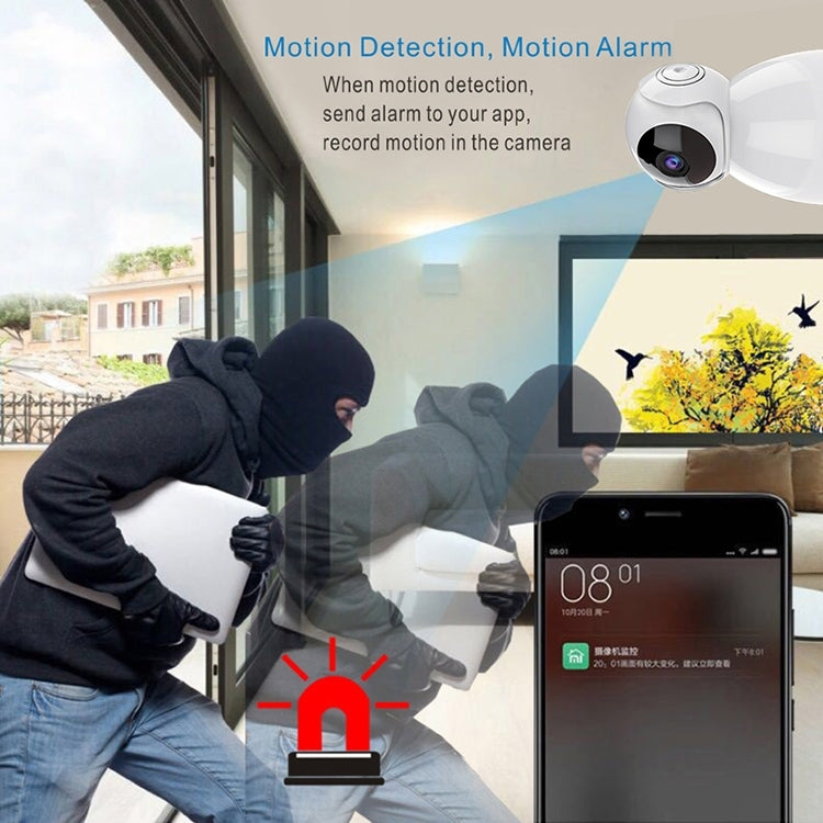720P HD 1.0 MP Wireless IP Camera, Support Infrared Night Vision / Motion Detection / APP Control, US Plug
