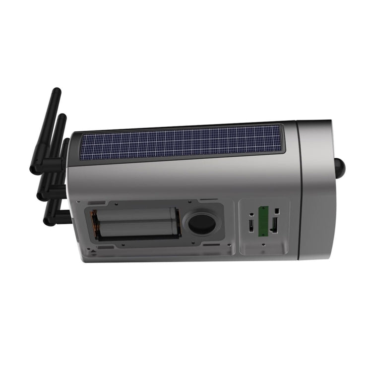 T8 1080P Full HD Solar Battery Ultra Low Power Sound Light Alarm Network Camera, Support Motion Detection, Night Vision, Two Way Audio, TF Card