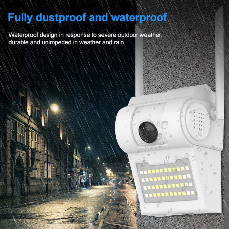 DP14 2.0 Million Pixels 1080P HD Wall Lamp Smart Camera, Support Full-color Night Vision / Motion Detection / Voice Intercom / TF Card, EU Plug