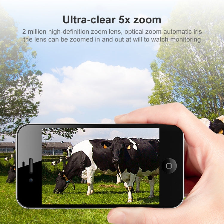 QX2 4G (US Version) 1080P HD 360 Degrees Panoramic Day and Night Full-color IP66 Waterproof Smart Camera, Support Motion Detection / Two-way Voice / TF Card, US Plug