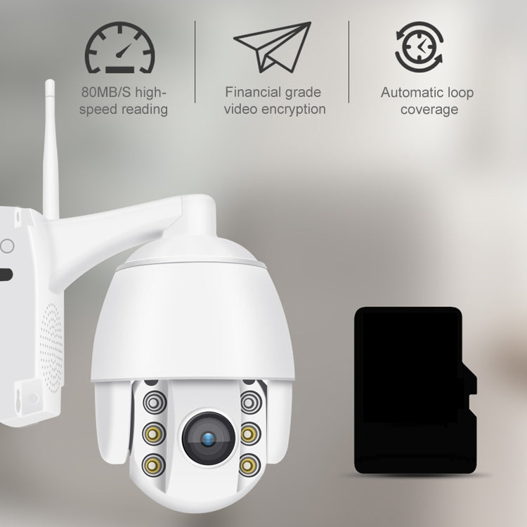 QX2 1080P HD 360 Degrees Panoramic WiFi Day and Night Full-color IP66 Waterproof Smart Camera, Support Motion Detection / Two-way Voice / TF Card, UK Plug