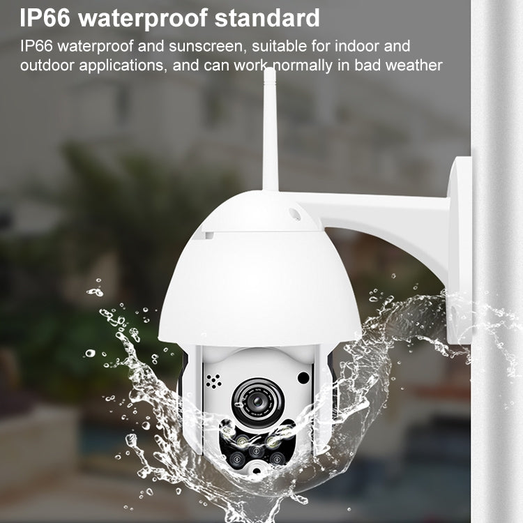QX3 1080P HD Full-color Night Vision IP65 Waterproof WiFi Smart Camera, Support Motion Detection / TF Card, EU Plug
