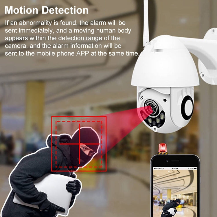QX3 1080P HD Full-color Night Vision IP65 Waterproof WiFi Smart Camera, Support Motion Detection / TF Card, UK Plug