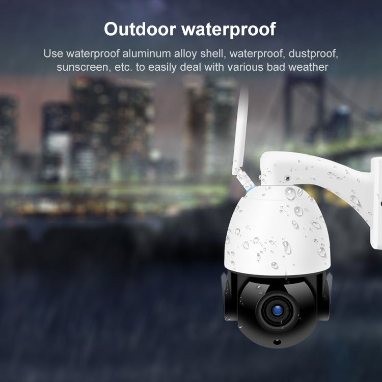 QX5 4G (EU Version) 2.0 Million Pixels 1080P HD 20X Zoom Dome Smart Camera, Support Infrared Night Vision / Motion Detection / Voice Intercom / TF Card, UK Plug
