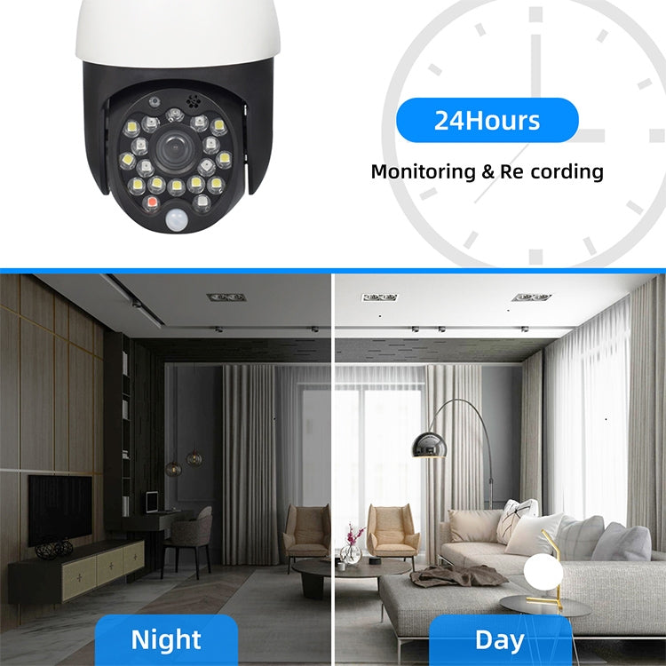 QX27 1080P WiFi High-definition Surveillance Camera Outdoor Dome Camera, Support Night Vision & Two-way Voice & Motion Detection(US Plug)