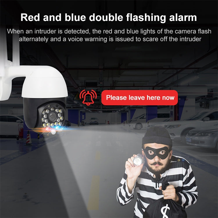 QX27 1080P WiFi High-definition Surveillance Camera Outdoor Dome Camera, Support Night Vision & Two-way Voice & Motion Detection(AU Plug)