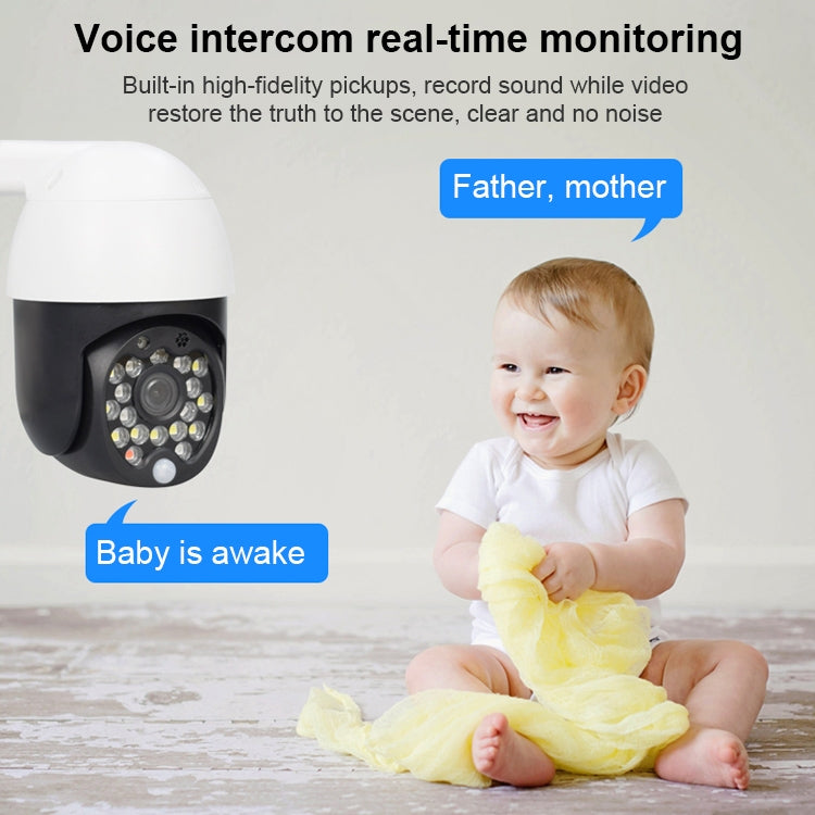 QX27 1080P WiFi High-definition Surveillance Camera Outdoor Dome Camera, Support Night Vision & Two-way Voice & Motion Detection(AU Plug)