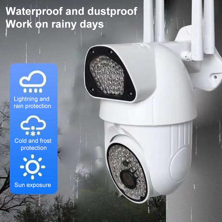 QX37 1080P WiFi High-definition Surveillance Camera Outdoor Dome Camera, Support Night Vision & Two-way Voice & Motion Detection(US Plug)