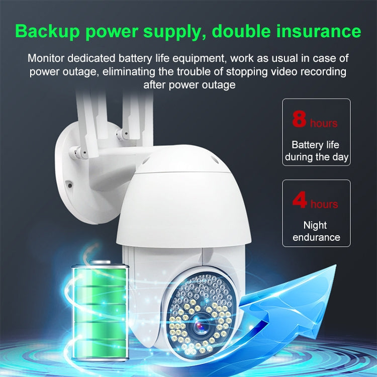 QX38 1080P WiFi High-definition Surveillance Camera Outdoor Dome Camera, Support Night Vision & Two-way Voice & Motion Detection(EU Plug)